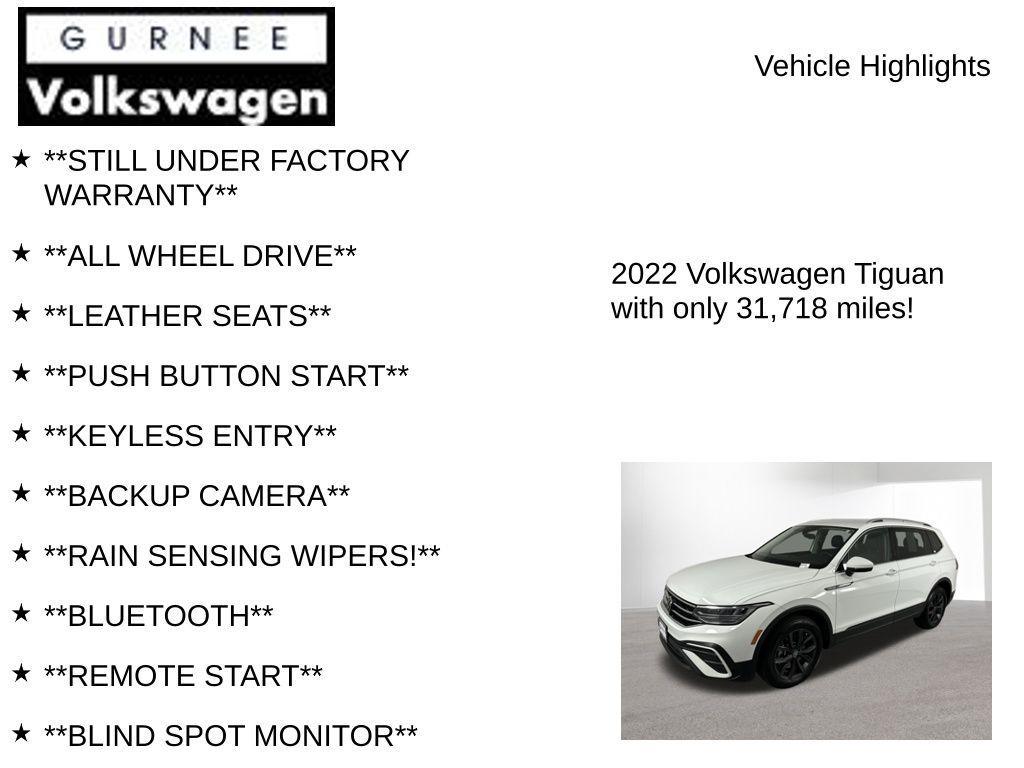 used 2022 Volkswagen Tiguan car, priced at $23,211