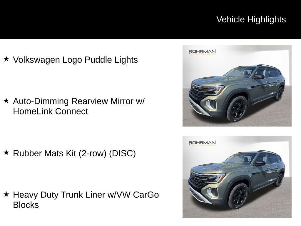 new 2025 Volkswagen Atlas car, priced at $44,577