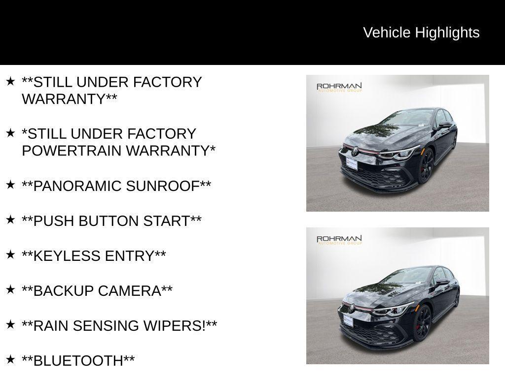 used 2022 Volkswagen Golf GTI car, priced at $26,999