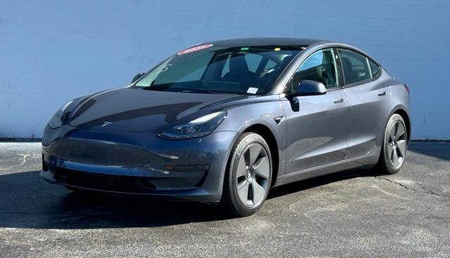 used 2021 Tesla Model 3 car, priced at $27,000