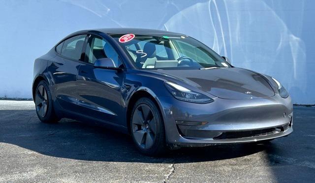 used 2021 Tesla Model 3 car, priced at $27,000