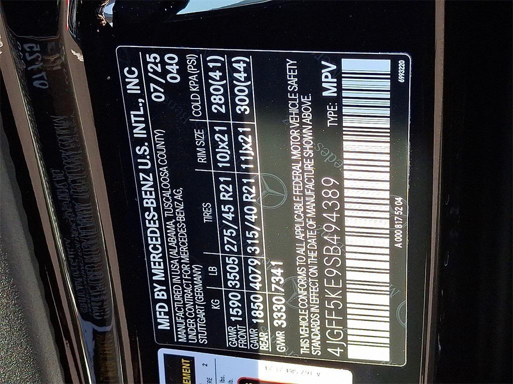 new 2025 Mercedes-Benz GLS 450 car, priced at $96,345