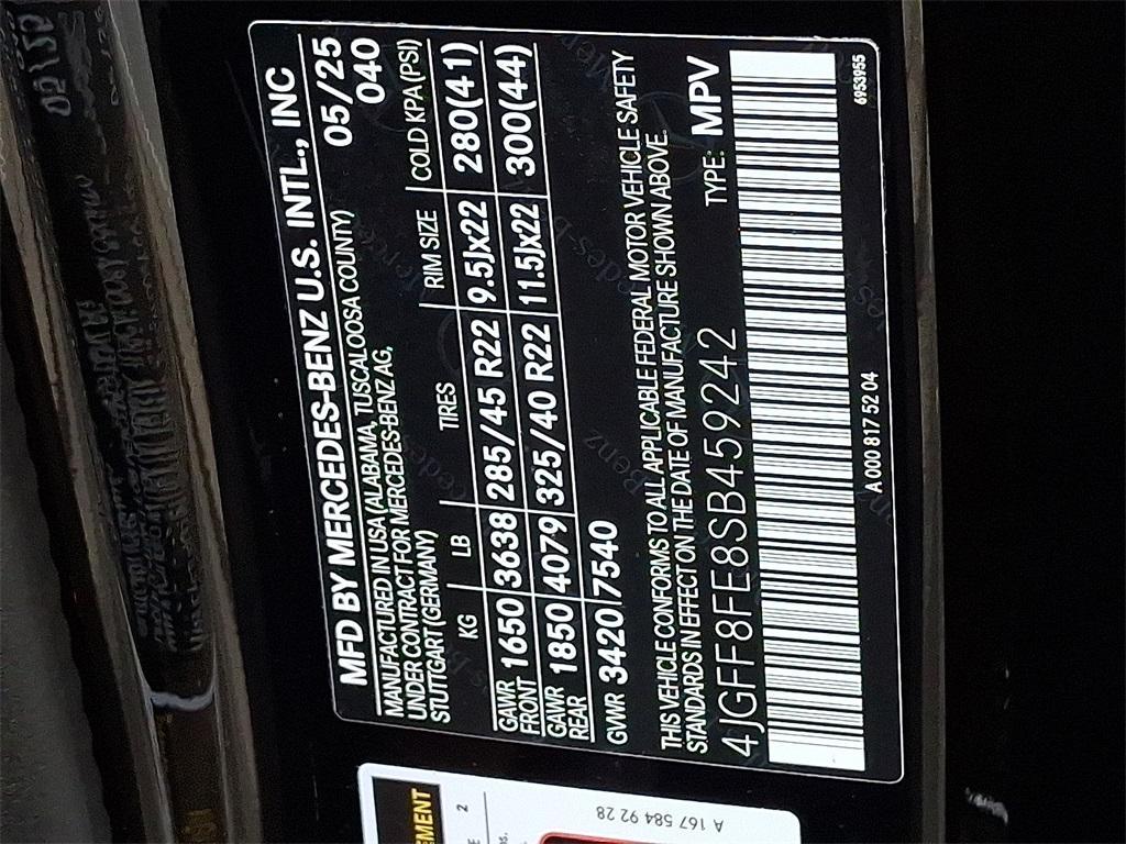 new 2025 Mercedes-Benz GLS 580 car, priced at $120,950