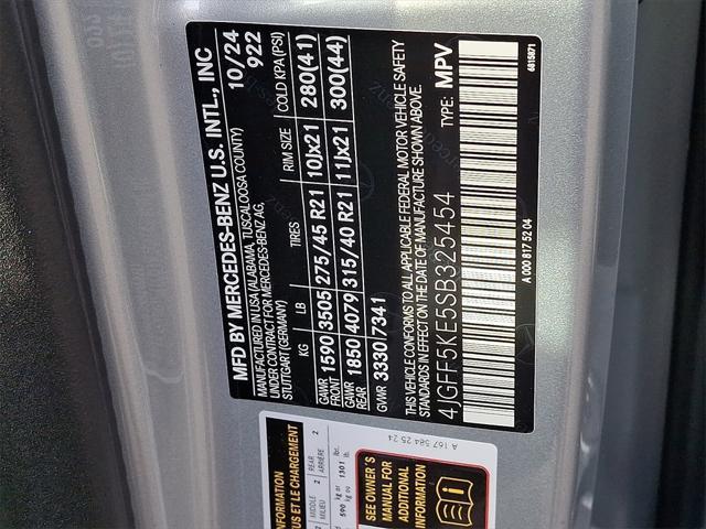 new 2025 Mercedes-Benz GLS 450 car, priced at $95,365