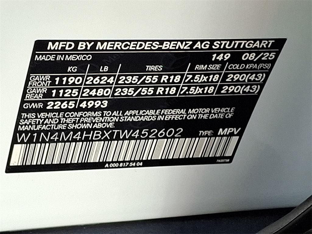 new 2026 Mercedes-Benz GLB 250 car, priced at $52,595