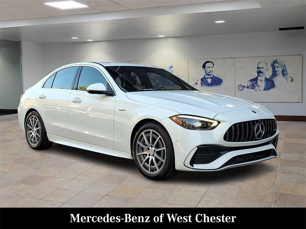 new 2025 Mercedes-Benz AMG C 43 car, priced at $67,300