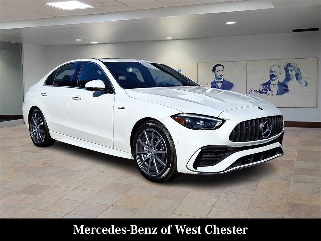 new 2025 Mercedes-Benz AMG C 43 car, priced at $67,300