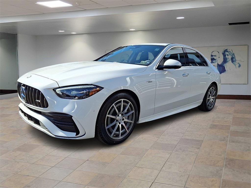 new 2025 Mercedes-Benz AMG C 43 car, priced at $67,300
