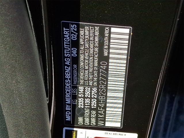 new 2025 Mercedes-Benz C-Class car, priced at $51,635