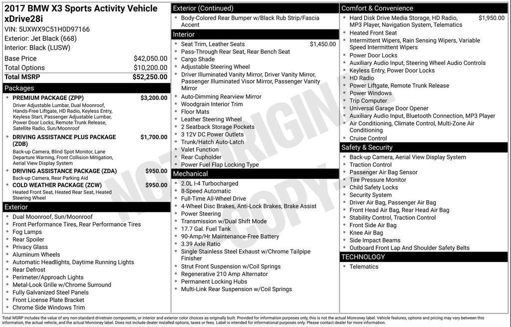 used 2017 BMW X3 car, priced at $13,333