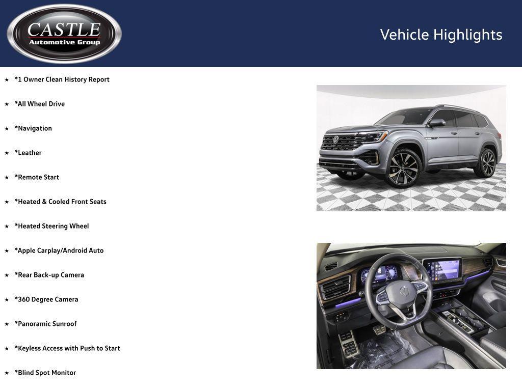 used 2024 Volkswagen Atlas car, priced at $41,990