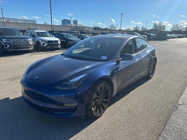 used 2023 Tesla Model 3 car, priced at $33,477