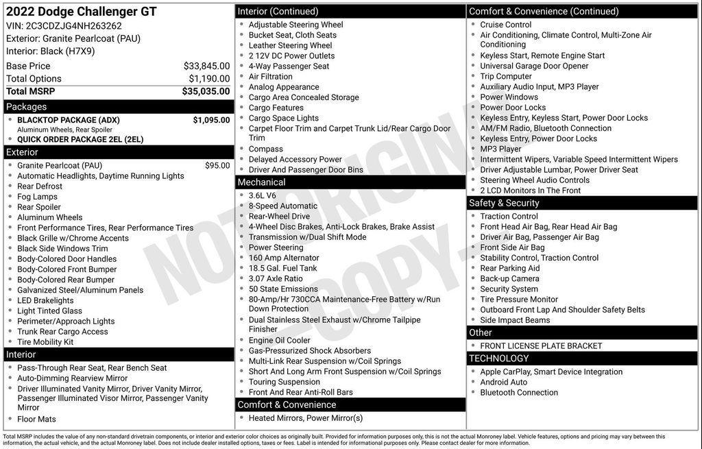 used 2022 Dodge Challenger car, priced at $24,977
