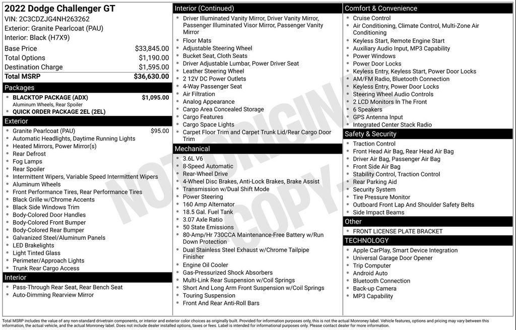used 2022 Dodge Challenger car, priced at $21,750