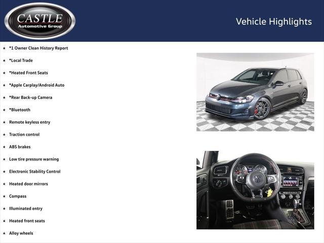 used 2021 Volkswagen Golf GTI car, priced at $23,990
