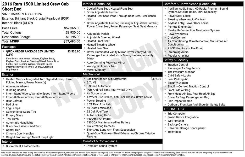 used 2016 Ram 1500 car, priced at $20,477