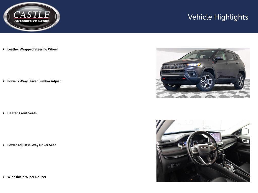 used 2022 Jeep Compass car, priced at $21,990