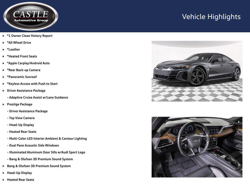 used 2022 Audi e-tron GT car, priced at $44,990