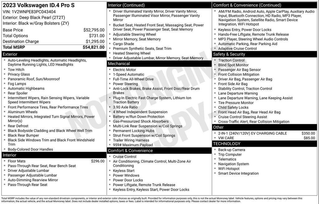 used 2023 Volkswagen ID.4 car, priced at $24,977