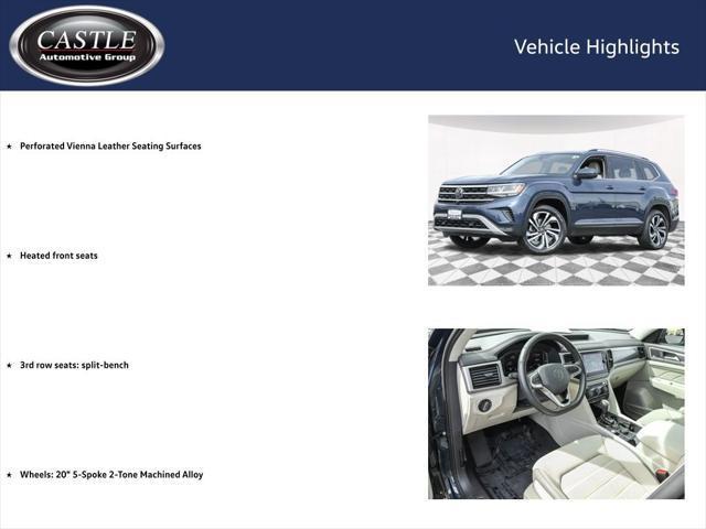 used 2021 Volkswagen Atlas car, priced at $31,490