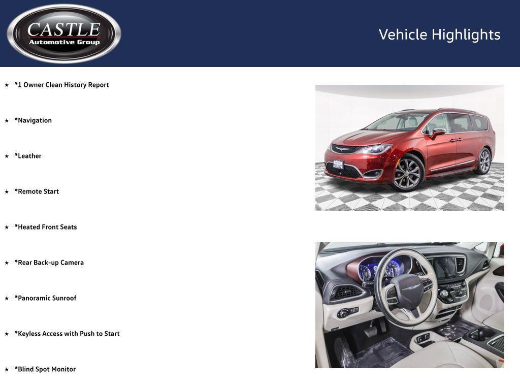 used 2019 Chrysler Pacifica car, priced at $21,500