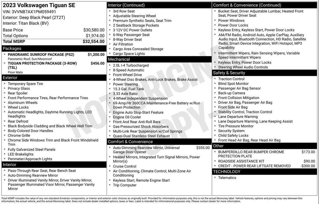 used 2023 Volkswagen Tiguan car, priced at $23,990