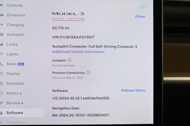 used 2018 Tesla Model 3 car, priced at $21,490