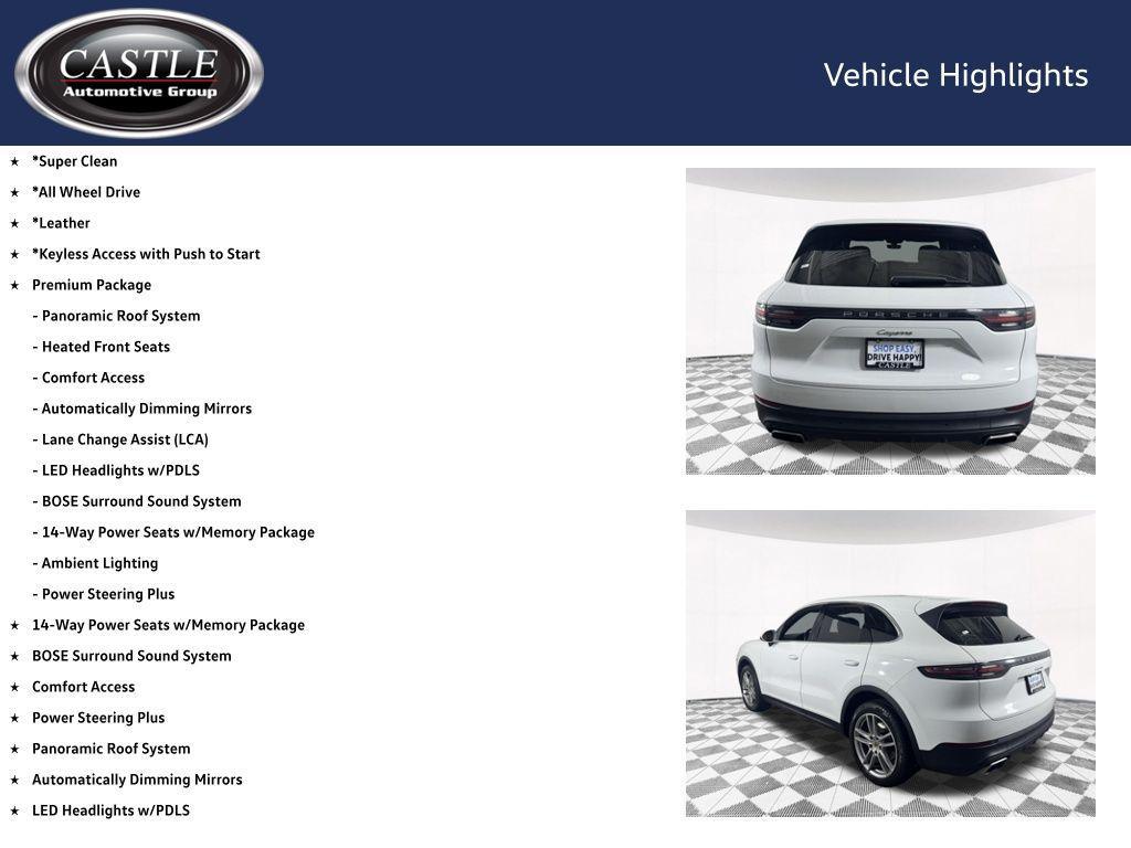 used 2020 Porsche Cayenne car, priced at $42,990