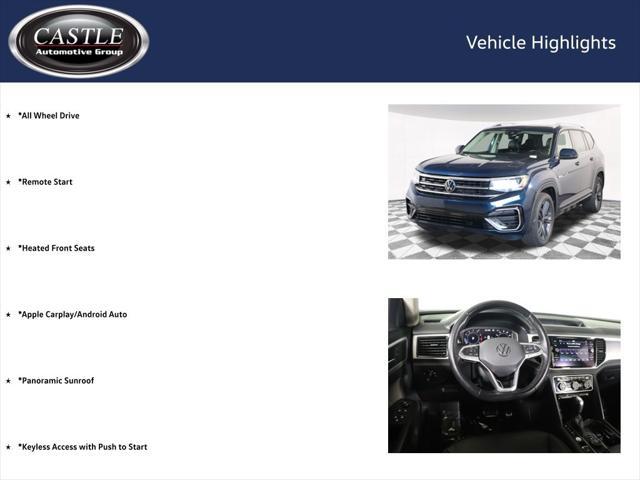 used 2022 Volkswagen Atlas car, priced at $31,750