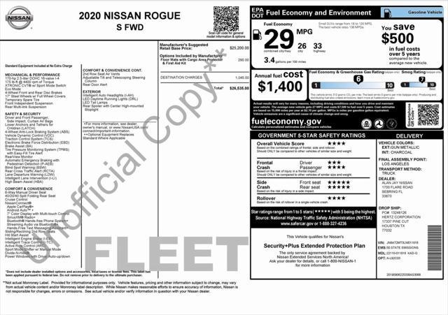 used 2020 Nissan Rogue car, priced at $15,400