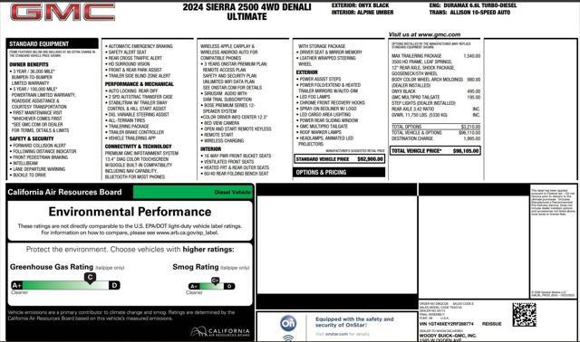 used 2024 GMC Sierra 2500 car, priced at $78,960