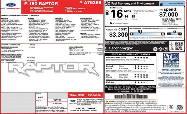 used 2025 Ford F-150 car, priced at $80,700