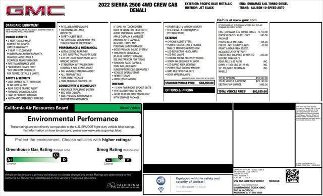 used 2022 GMC Sierra 2500 car, priced at $69,900
