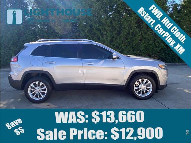 used 2019 Jeep Cherokee car, priced at $12,500