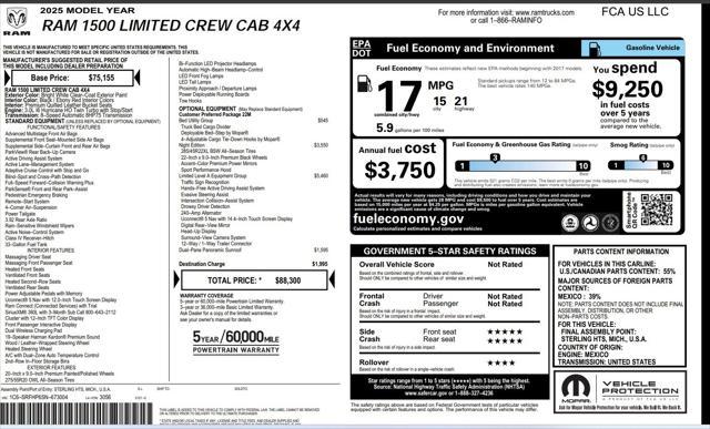 used 2025 Ram 1500 car, priced at $69,960