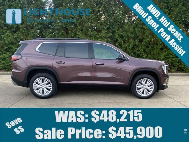 used 2024 GMC Acadia car, priced at $45,500