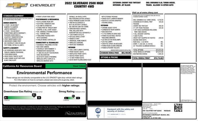 used 2022 Chevrolet Silverado 2500 car, priced at $58,700