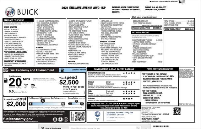 used 2021 Buick Enclave car, priced at $24,560