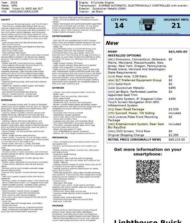 used 2019 GMC Yukon XL car, priced at $27,500