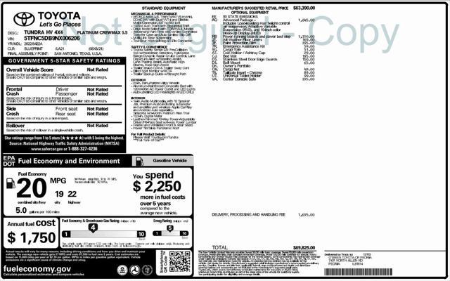 used 2022 Toyota Tundra Hybrid car, priced at $53,500