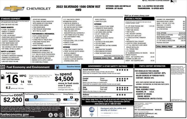 used 2022 Chevrolet Silverado 1500 car, priced at $41,900
