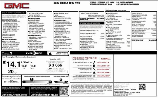 used 2020 GMC Sierra 1500 car, priced at $32,500