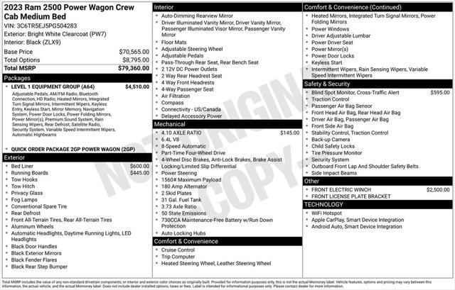 used 2023 Ram 2500 car, priced at $58,987