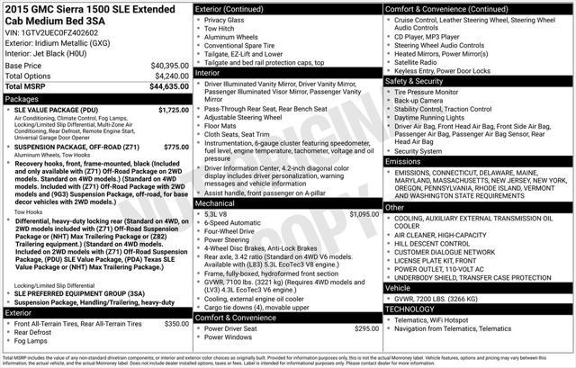 used 2015 GMC Sierra 1500 car, priced at $25,987