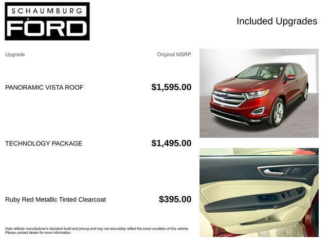 used 2017 Ford Edge car, priced at $15,422
