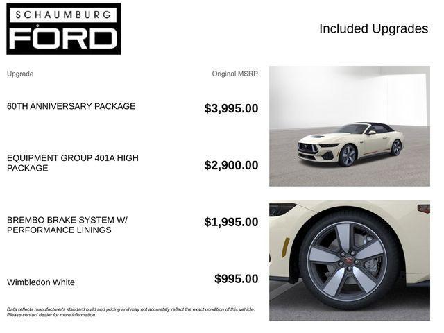 new 2025 Ford Mustang car, priced at $57,851