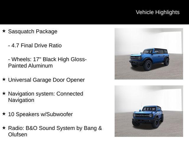 new 2024 Ford Bronco car, priced at $53,020