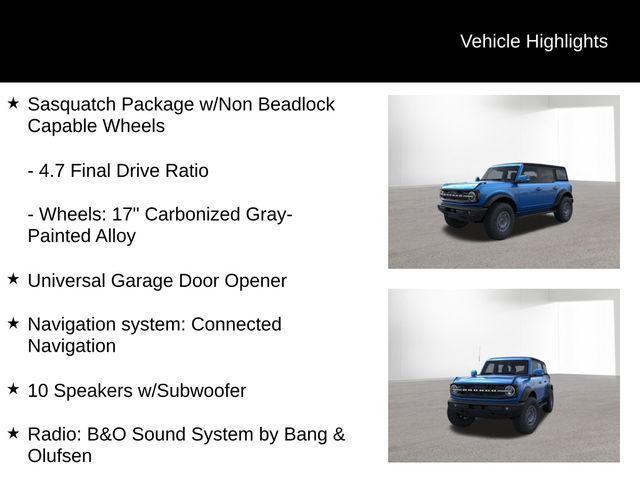 new 2024 Ford Bronco car, priced at $51,775