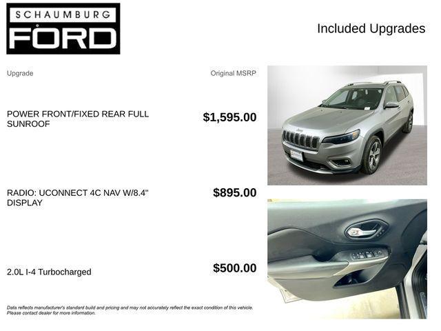 used 2019 Jeep Cherokee car, priced at $18,000