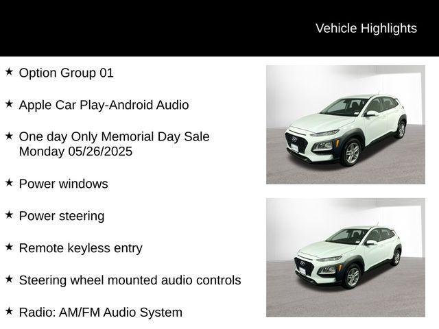 used 2019 Hyundai Kona car, priced at $15,500